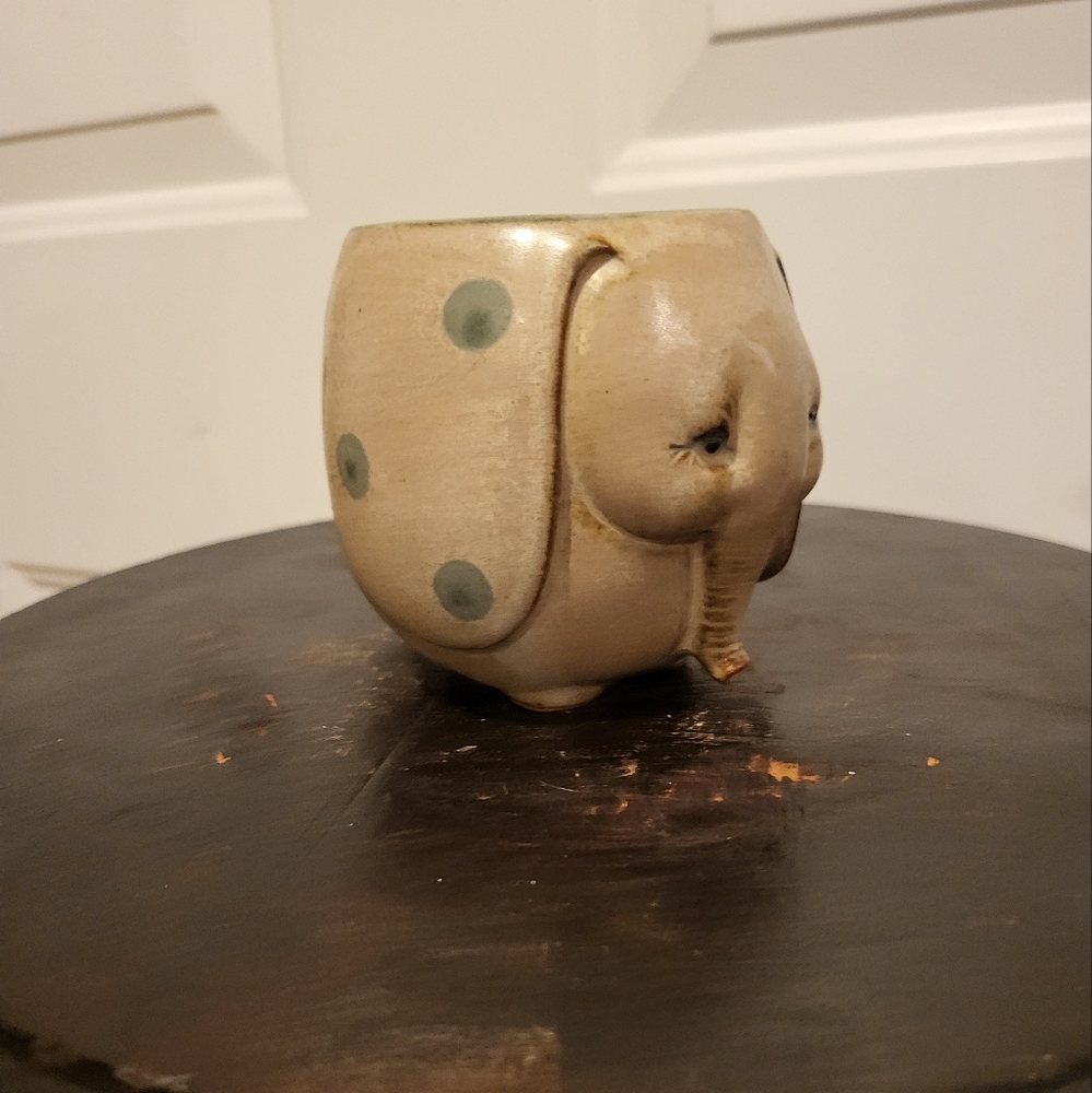 Cute Hand Made Ceramic Elephant Cup